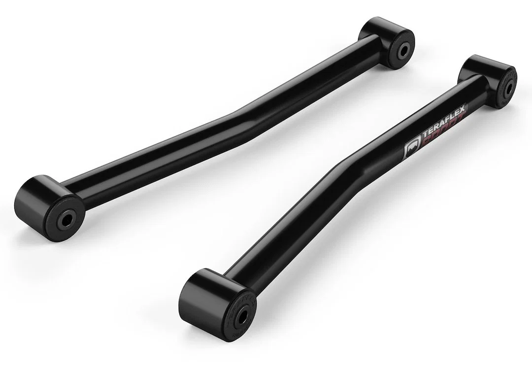 1252000 – TERAFLEX Control Arm, Tubular Non Adjustable Black Steel With Rubber Bushings Set Of 2